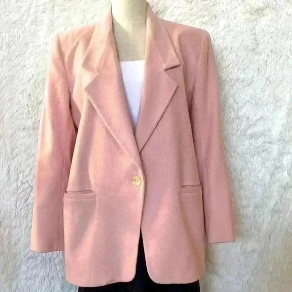 Vintage Cashmere Pink Blazer Made in USA